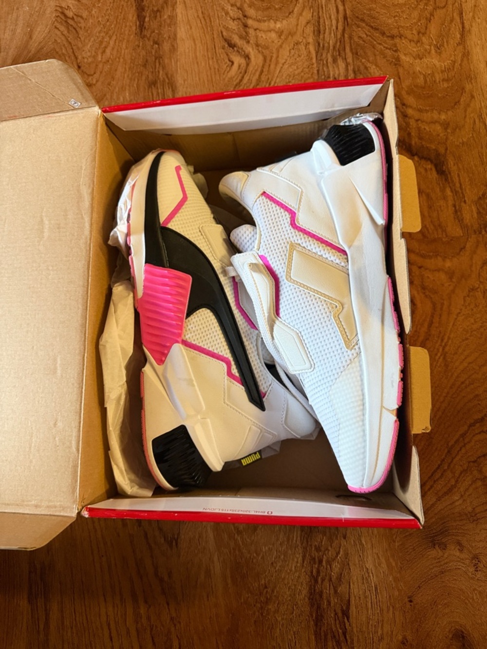 Puma White Pink Black Women's Sneakers